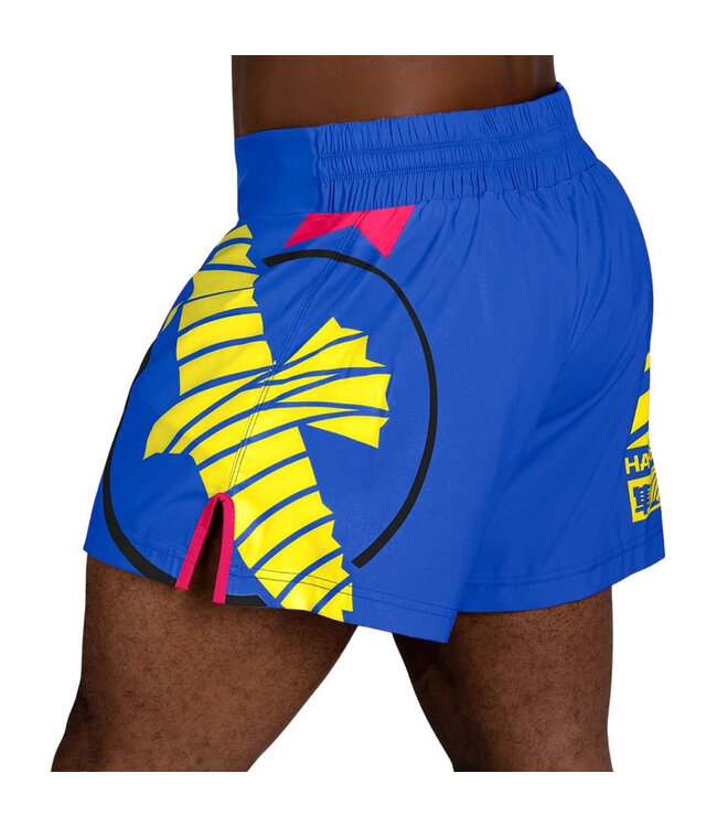 Hayabusa Icon Kickboks Short Blauw Geel
