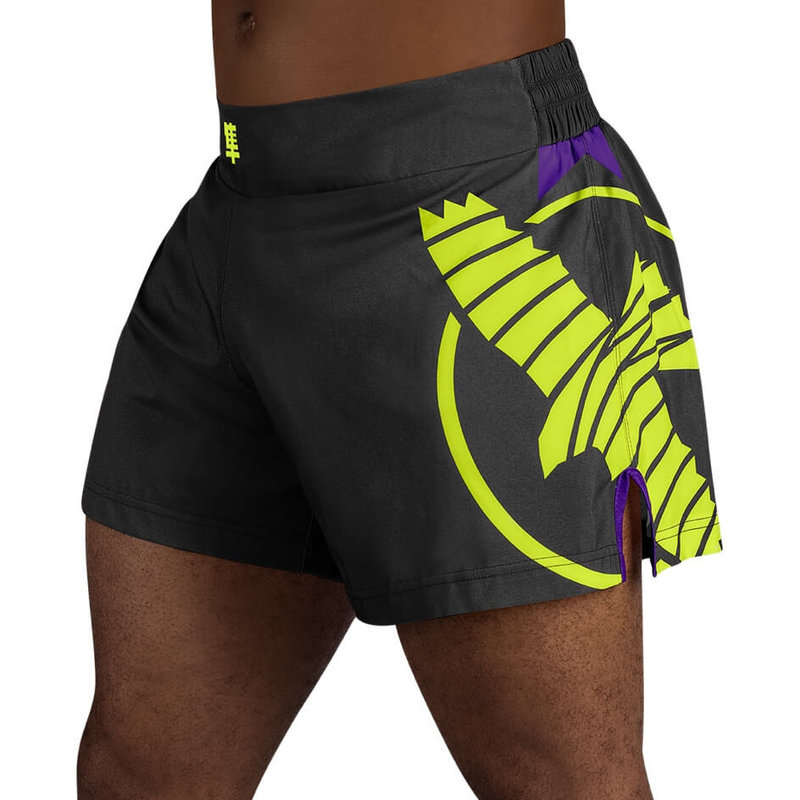 Hayabusa Hayabusa Icon Kickboks Short Zwart Neon Geel