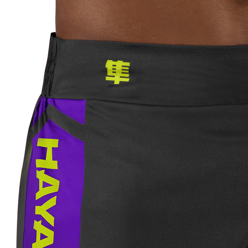 Hayabusa Hayabusa Icon Kickboxing Shorts Black Neon Yellow