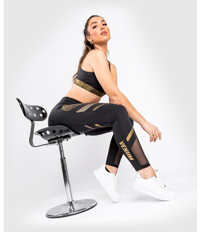 Venum Lightning Leggings 7/8 Damen Schwarz Gold