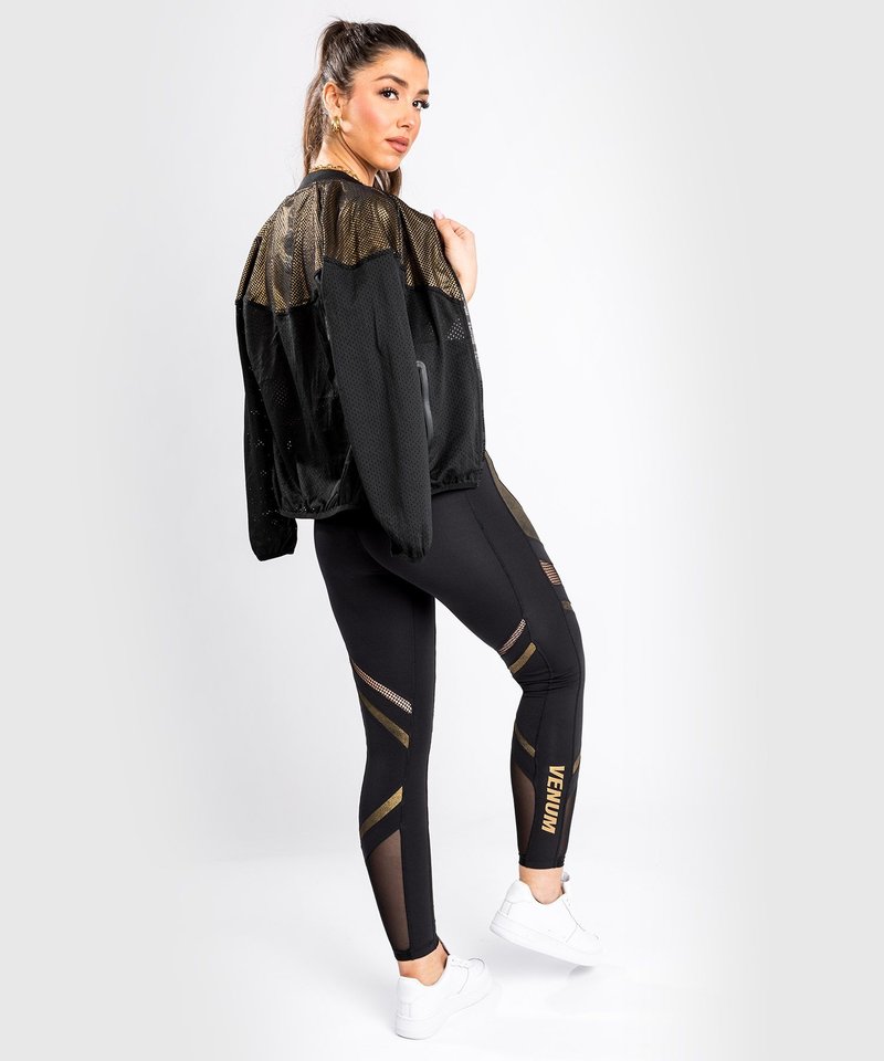 Venum Lightning Leggings 7/8 Damen Schwarz Gold - FIGHTWEAR SHOP DEUTSCHLAND