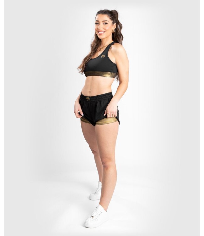 Venum Venum Lightning 2 in 1 Trainingsshorts für Damen Schwarz Gold