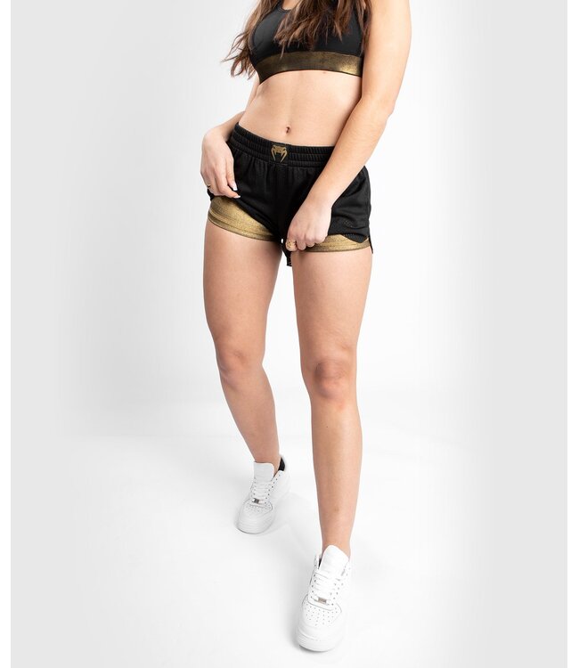 Venum Venum Lightning 2 in 1 Trainingsshorts für Damen Schwarz Gold