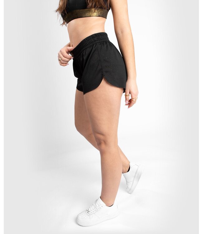 Venum Lightning 2 in 1 Trainingsshorts für Damen Schwarz Gold