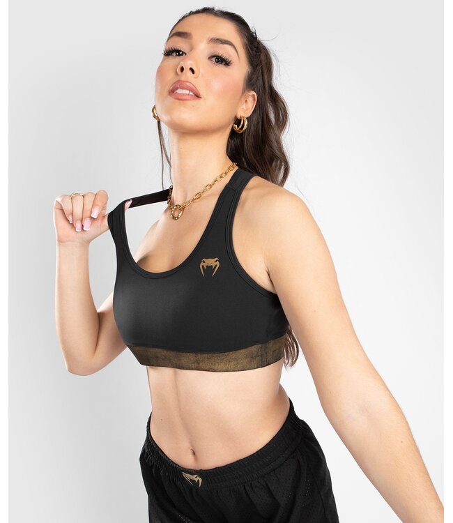 Venum Lightning Sport Bra Black Gold
