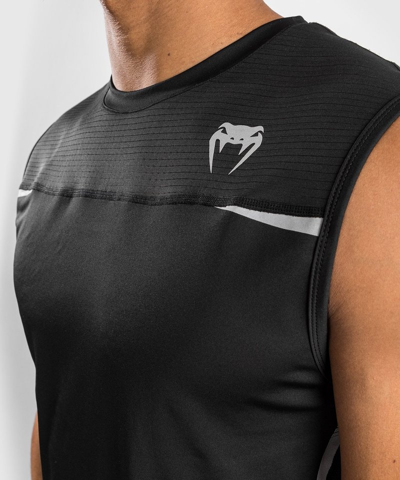 Venum Tempest 2.0 Dry Tech Tank Top Black Grey - FIGHTWEAR SHOP EUROPE