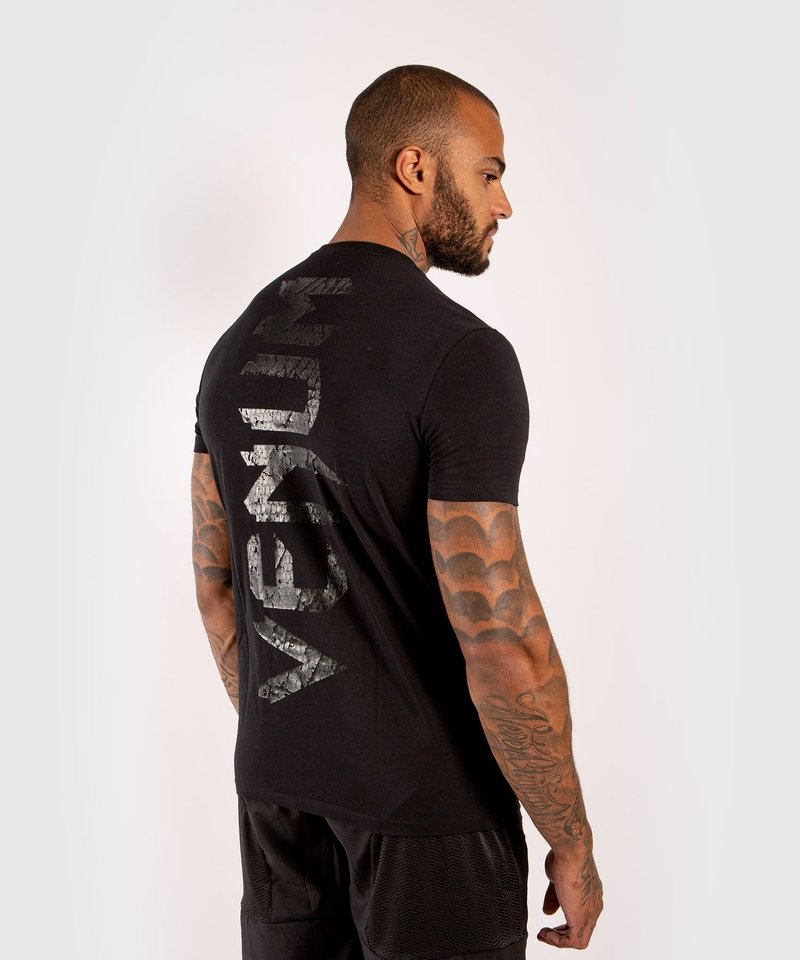 Venum Venum T Shirt Giant Matte Black Venum Fight Europe