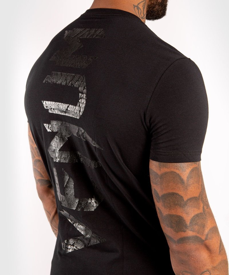 Venum Venum T Shirt Giant Matte Black Venum Fight Europe