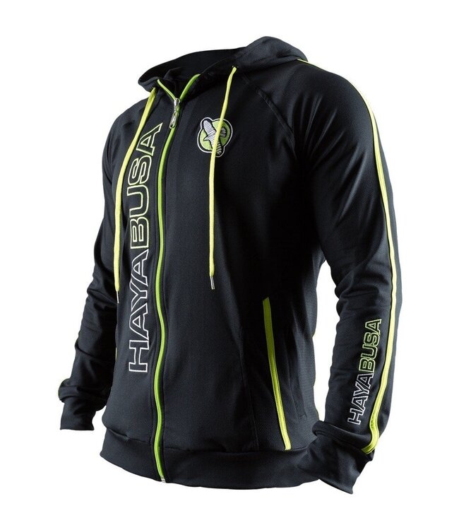 Hayabusa Prime Athletic Hoodie Schwarz Neon Grün
