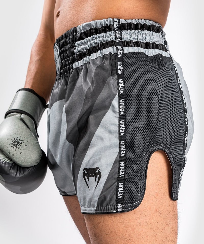 Venum Venum Stone Muay Thai Kickboksshort Mineraal Groen