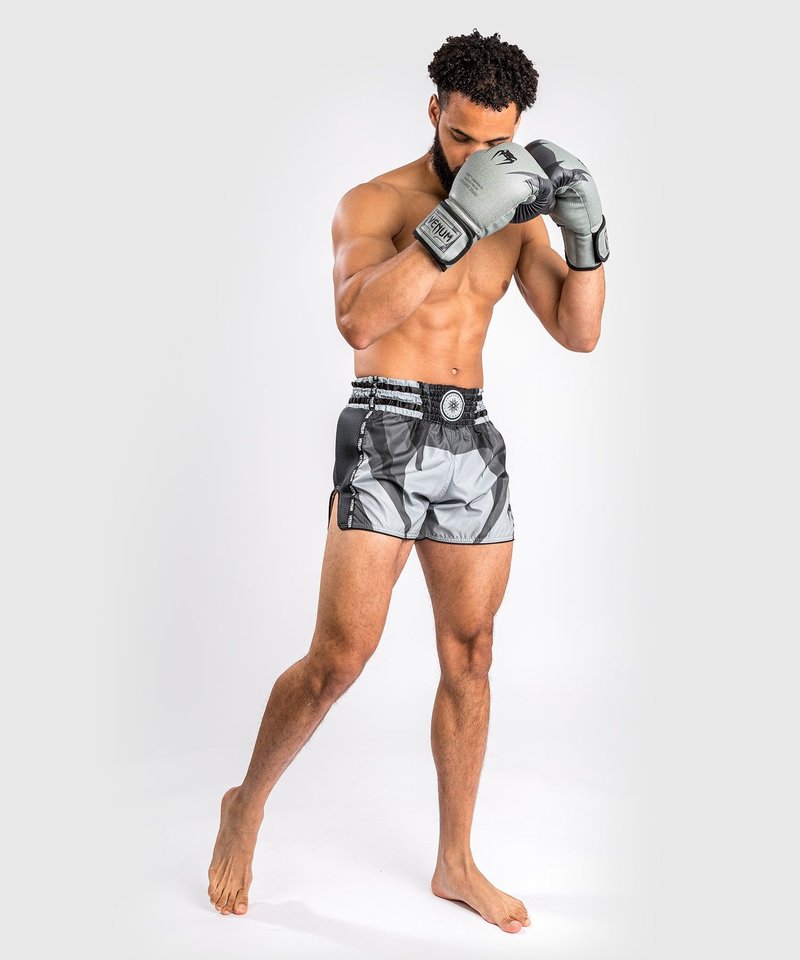 Venum Venum Stone Muay Thai Kickboksshort Mineraal Groen