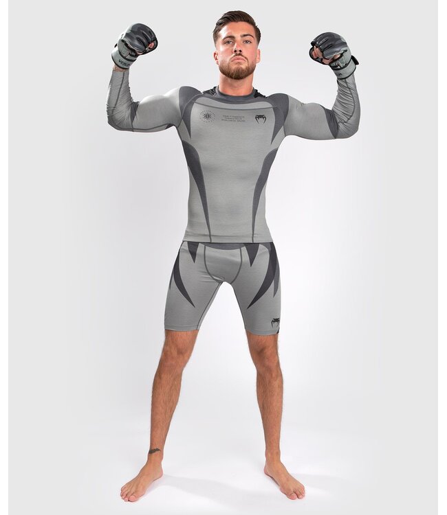 Venum Venum Stone Rash Guard Compressie Shirt L/S Mineraal Groen