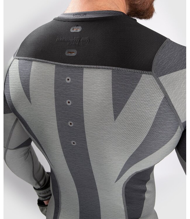 Venum Stone Rash Guard Compressie Shirt L/S Mineraal Groen