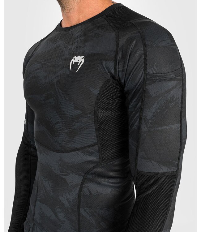 Venum Venum Electron 3.0 Rash Guard Compression Shirt L/S Black