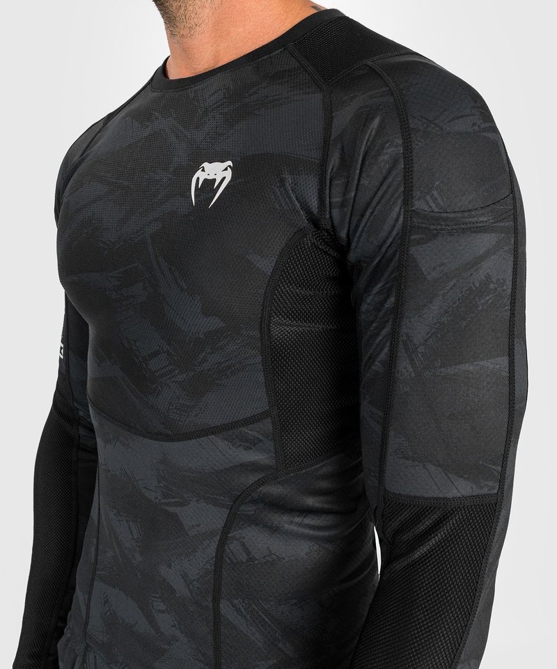 Venum Venum Electron 3.0 Rash Guard Compressie Shirt L/S Zwart