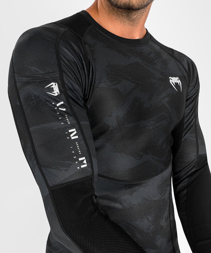 Venum Venum Electron 3.0 Rash Guard Compressie Shirt L/S Zwart