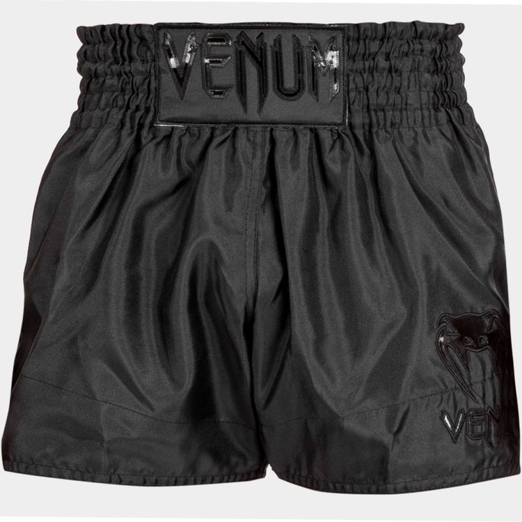 Venum Classic Muay Thai Kickboxing Shorts Venum Black Black FIGHTWEAR