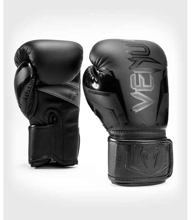 Venum Elite Evo Boxing Gloves Black Black