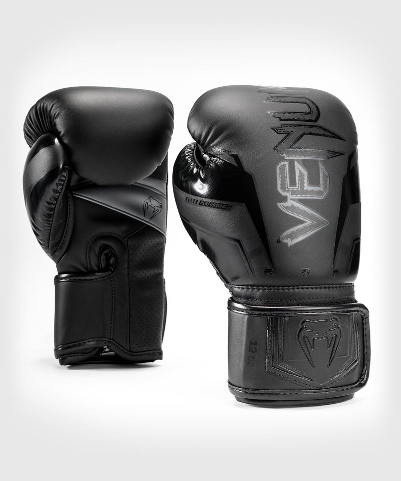 Venum Venum Elite Evo Boxhandschuhe Schwarz Schwarz