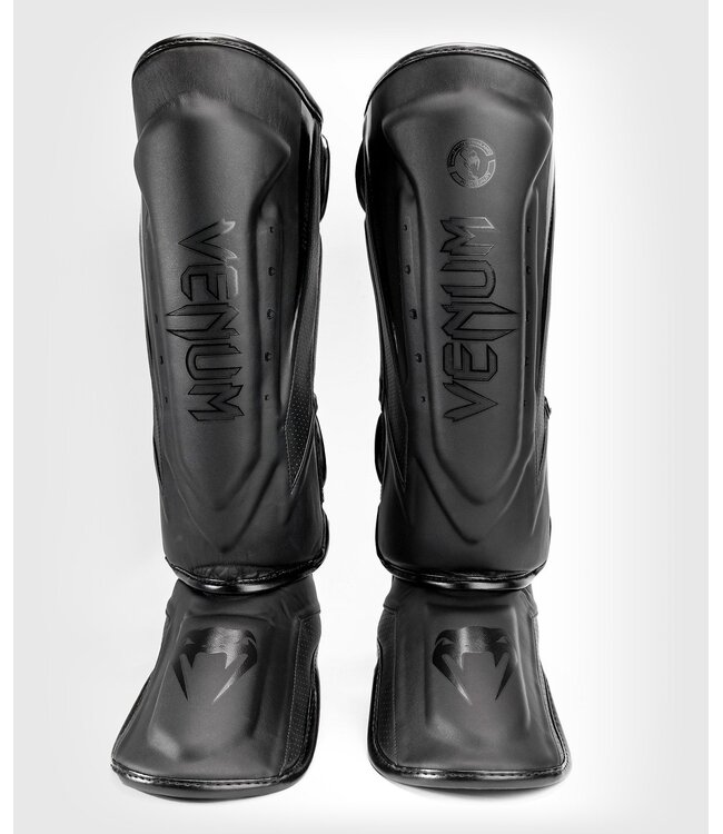 Venum Elite Evo Kickboxing Schienbeinschoner Schwarz Schwarz