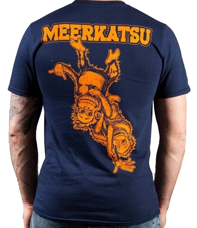 Meerkatsu Ape Suave T-Shirt Cotton Blue