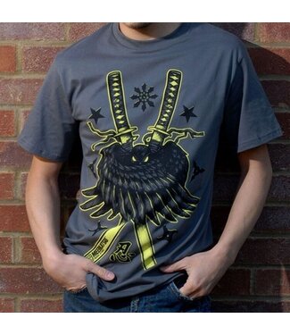 Meerkatsu ART Meerkatsu Way of the Tengu BJJ T-shirts Grijs
