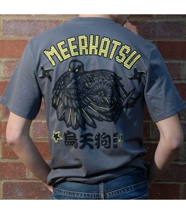 Meerkatsu Way of the Tengu BJJ T Shirts Grau