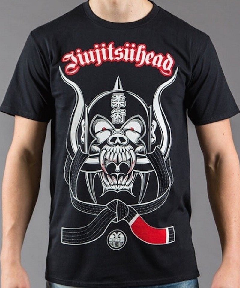 Meerkatsu ART Meerkatsu JIU JITSU Head T-Shirt Schwarz