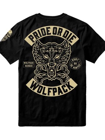 Pride or Die PRIDE or Die T-Shirt Wolfpack Schwarz