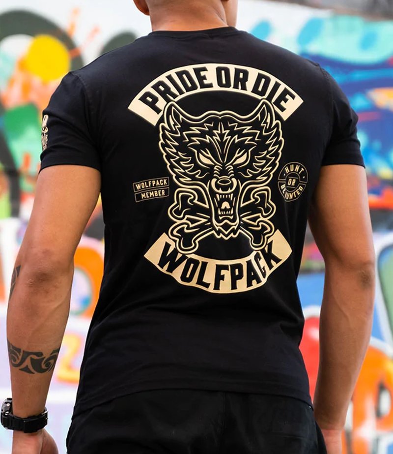 Pride or Die PRIDE or Die T-Shirt Wolfpack Schwarz