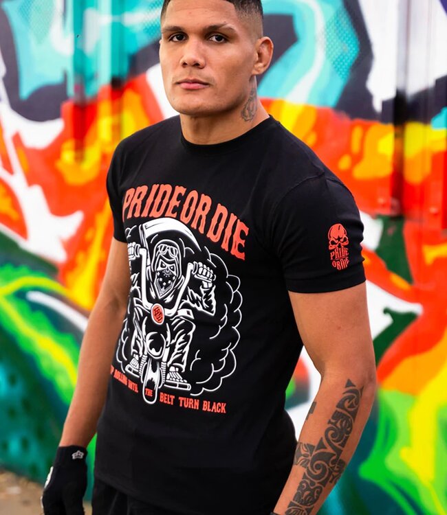 PRiDE or Die T-Shirt Keep on Rolling Zwart