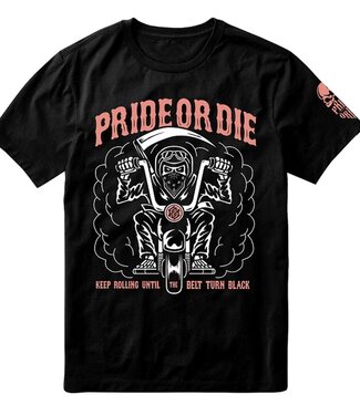 PRiDEorDiE PRiDE or Die T-Shirt Keep on Rolling Zwart