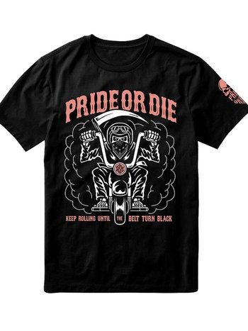 Pride or Die PRiDE or Die T-Shirt Keep on Rolling Zwart