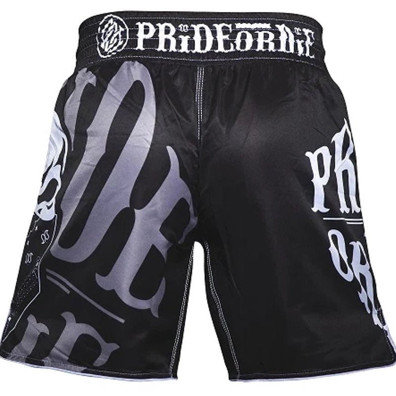 Pride or Die Pride or Die Reckless Fightshort 2.0 Zwart Wit