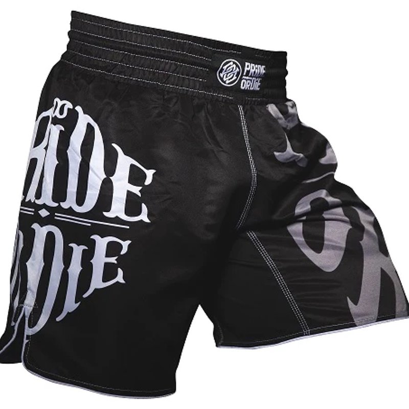 Pride or Die Pride or Die Reckless Fightshorts 2.0 Black White