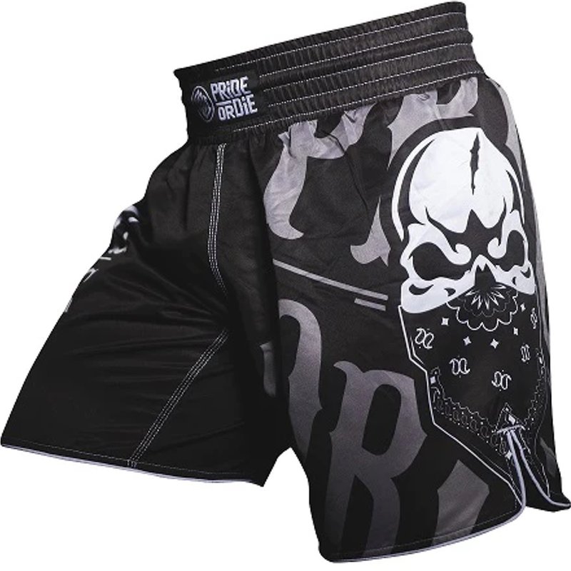 Pride or Die Pride or Die Reckless Fightshort 2.0 Zwart Wit