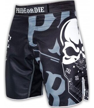 PRiDEorDiE PRIDE or DIE MMA Fightshorts Reckless Black White