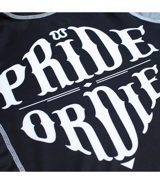 PRiDE or DiE Rash Guard RECKLESS Black White