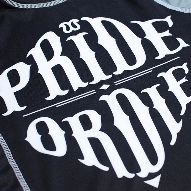 Pride or Die PRiDE or DiE Rash Guard RECKLESS Black White