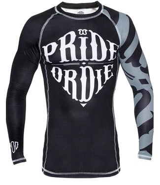 PRiDEorDiE PRiDE or DiE Rash Guard RECKLESS Black White