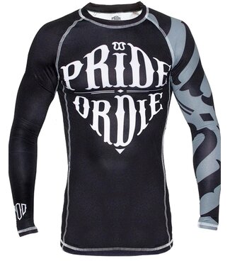 PRiDEorDiE PRiDE or DiE Rash Guard RECKLESS Zwart Wit