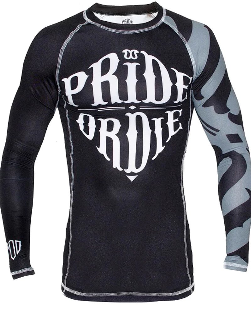 Pride or Die PRiDE or DiE Rash Guard RECKLESS Zwart Wit