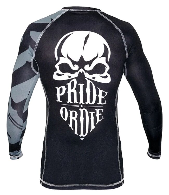 Pride or Die PRiDE or DiE Rash Guard RECKLESS Black White