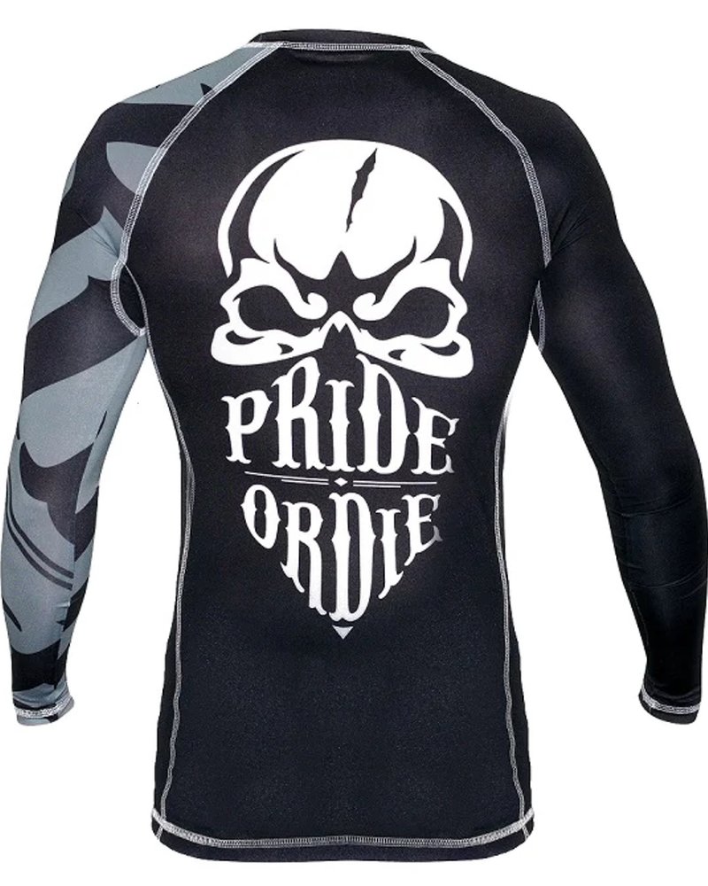 Pride or Die PRiDE or DiE Rash Guard RECKLESS Black White