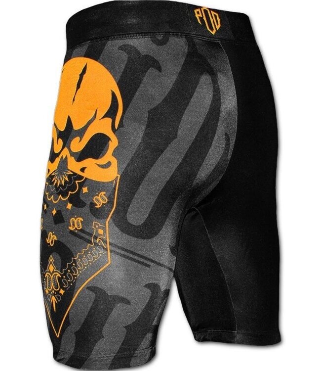 Pride or Die PRiDE or DiE Vale Tudo Reckless Compressie Short Zwart Geel
