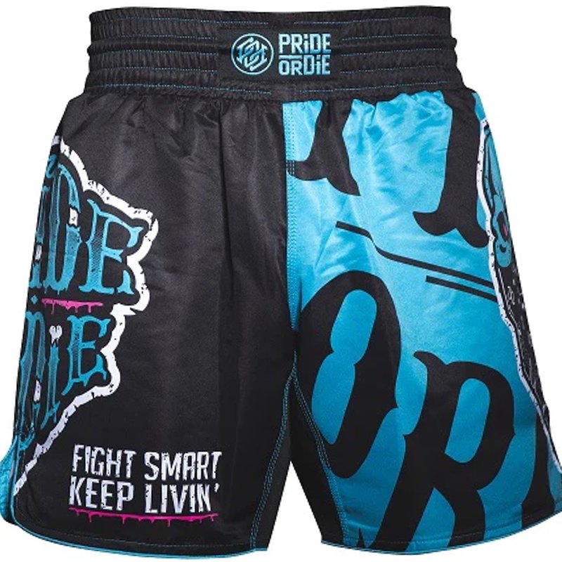 Pride or Die PRiDE or DiE Fightshort Z-CAMP 2.0 Zwart Blauw