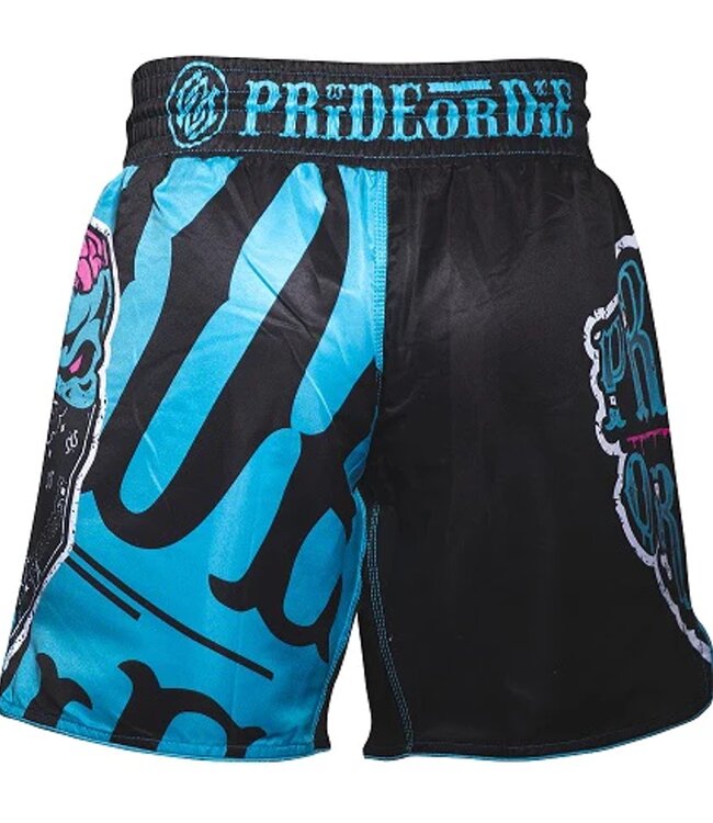 PRiDE oder Die Fightshorts Z-CAMP 2.0 Schwarz Blau