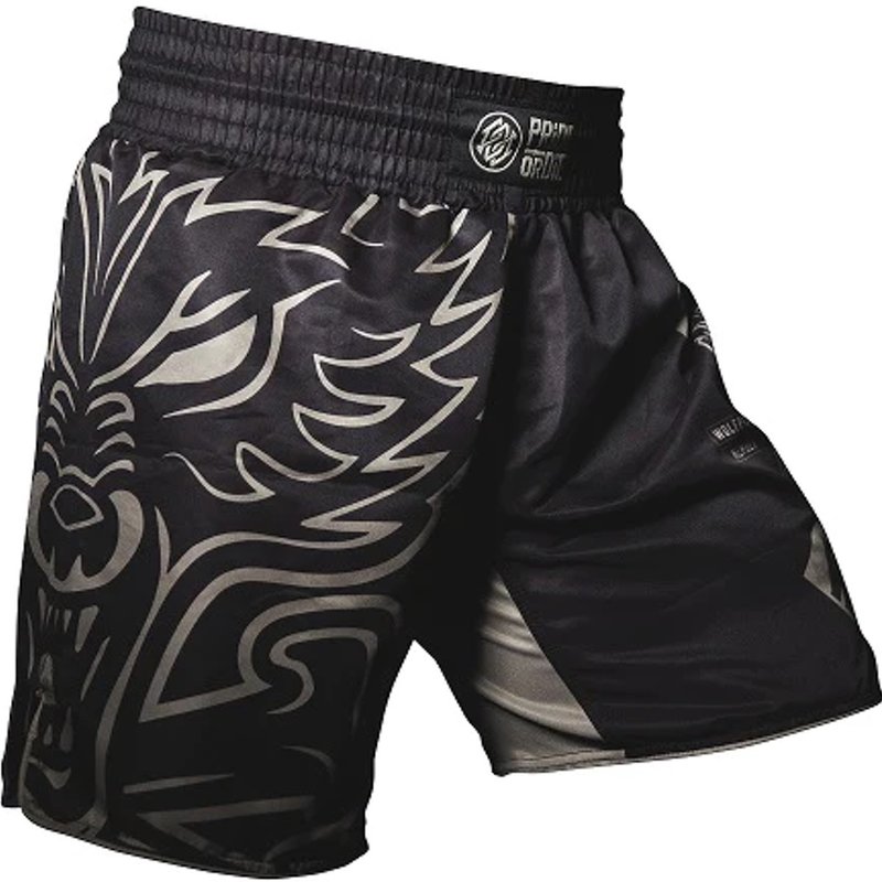 Pride or Die PRiDE or Die Fight Short Wolfpack Kampfsporthose Schwarz