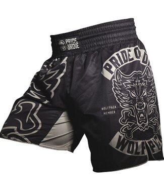 PRiDEorDiE PRiDEorDiE Wolfpack Fightshort Black