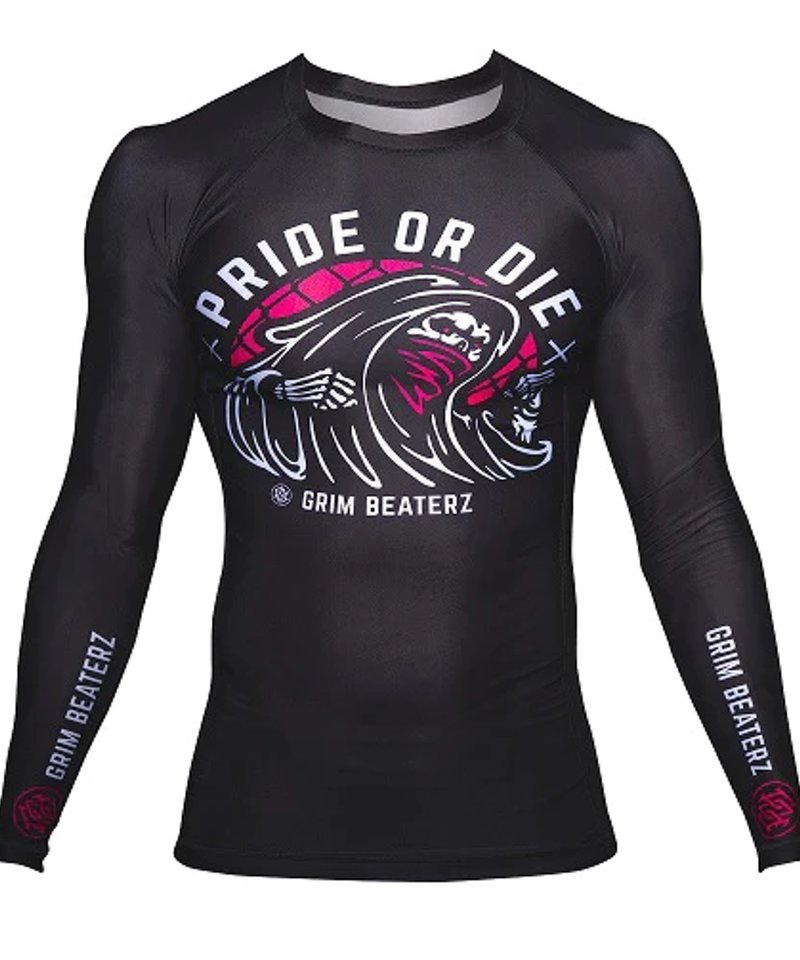 Pride or Die PRiDE or Die Rash Guard Grim Beaterz Zwart